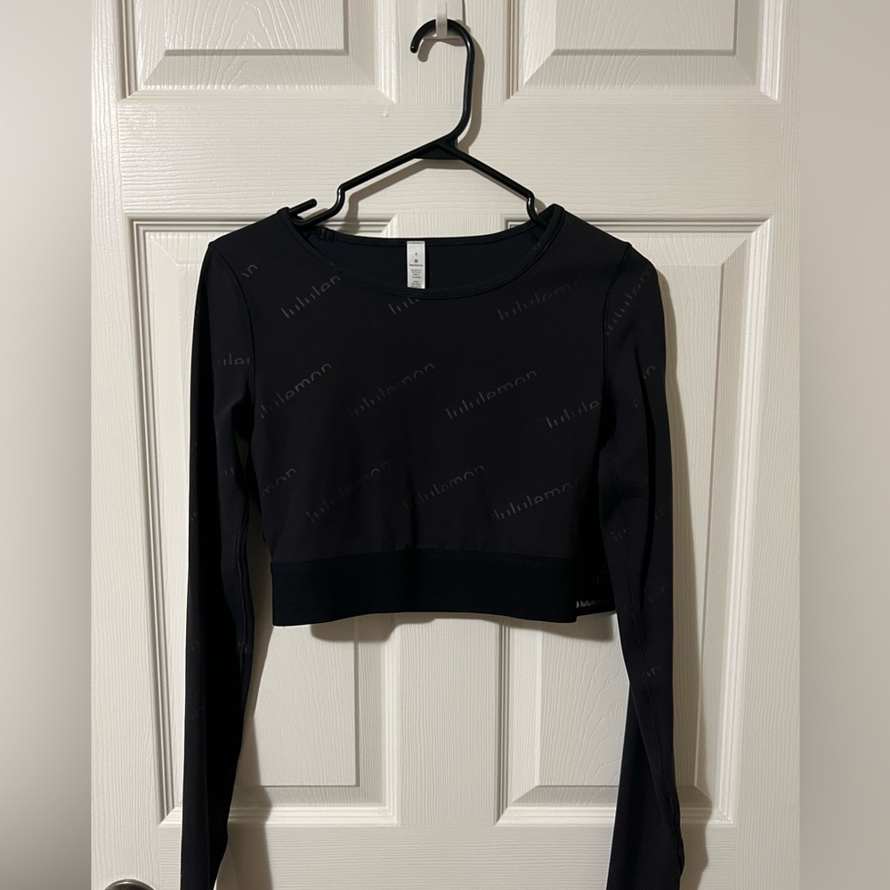 lululemon wunder train cropped LS NWT limited edition gold Size 4